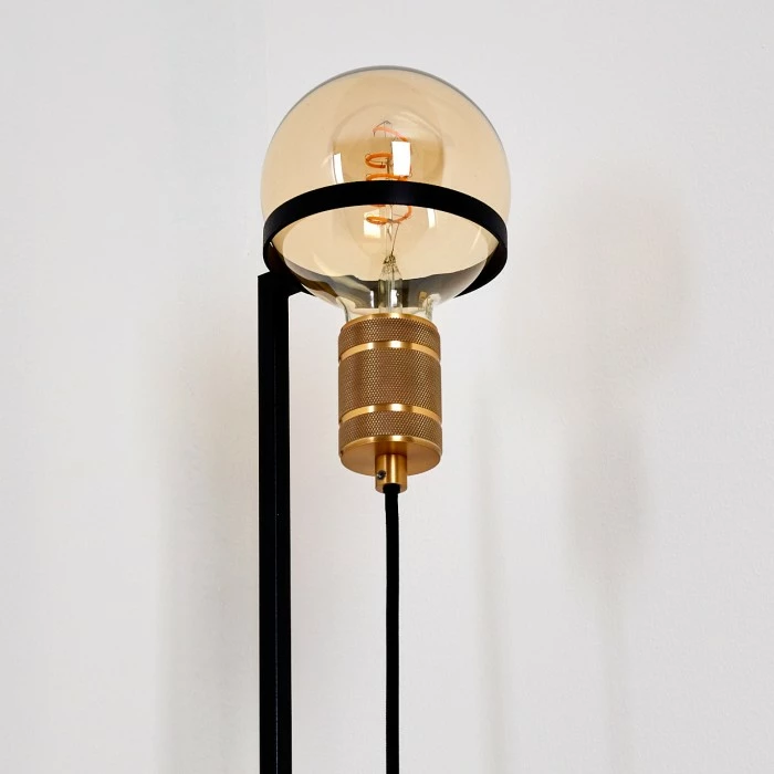 Hofstein Okudari Stehleuchte Messing, Schwarz, Gold, 1-flammig 7 Hofstein Okudari Stehleuchte Messing, Schwarz, Gold, 1-flammig – Bild 7