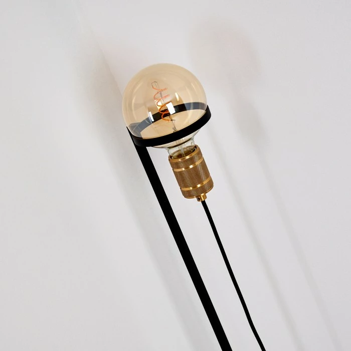 Hofstein Okudari Stehleuchte Messing, Schwarz, Gold, 1-flammig 9 Hofstein Okudari Stehleuchte Messing, Schwarz, Gold, 1-flammig – Bild 9