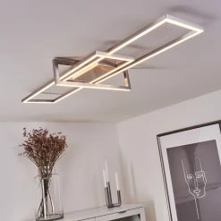 Hofstein Omega Deckenleuchte LED Nickel-Matt, 1-flammig -Bürolampen Verkäufe omega deckenleuchte h3436516 6