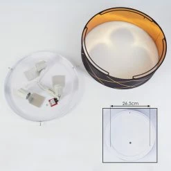 Hofstein Opatija Deckenleuchte Schwarz, Weiß, Gold, 3-flammig -Bürolampen Verkäufe opatija deckenleuchte h3434031 3