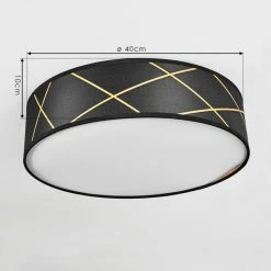 Hofstein Opatija Deckenleuchte LED Schwarz, Weiß, Gold, 1-flammig -Bürolampen Verkäufe opatija deckenleuchte h3434055 3