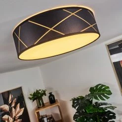 Hofstein Opatija Deckenleuchte LED Schwarz, Weiß, Gold, 1-flammig -Bürolampen Verkäufe opatija deckenleuchte h3434055 5