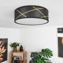 Hofstein Opatija Deckenleuchte LED Schwarz, Weiß, Gold, 1-flammig -Bürolampen Verkäufe opatija deckenleuchte h3438206 8