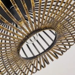 Hofstein Oravi Deckenleuchte Schwarz-Gold, 1-flammig -Bürolampen Verkäufe oravi deckenleuchte h3355114 10