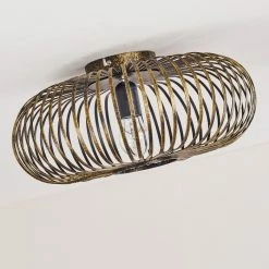 Hofstein Oravi Deckenleuchte Schwarz-Gold, 1-flammig -Bürolampen Verkäufe oravi deckenleuchte h3355114 12