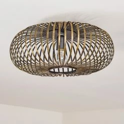 Hofstein Oravi Deckenleuchte Schwarz-Gold, 1-flammig -Bürolampen Verkäufe oravi deckenleuchte h3355114 16