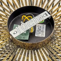 Hofstein Oravi Deckenleuchte Schwarz-Gold, 1-flammig -Bürolampen Verkäufe oravi deckenleuchte h3355114 2