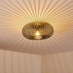 Hofstein Oravi Deckenleuchte Schwarz-Gold, 1-flammig -Bürolampen Verkäufe oravi deckenleuchte h3355114 8