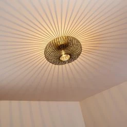 Hofstein Oravi Deckenleuchte Schwarz-Gold, 1-flammig -Bürolampen Verkäufe oravi deckenleuchte h3355114 9