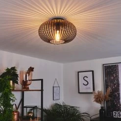 Hofstein Oravi Deckenleuchte Schwarz, 1-flammig