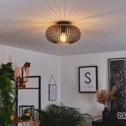 Hofstein Oravi Deckenleuchte Schwarz, 1-flammig -Bürolampen Verkäufe oravi deckenleuchte h3444504 6