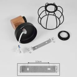 Hofstein Orkanger Deckenleuchte Chrom, Schwarz, 1-flammig -Bürolampen Verkäufe orkanger deckenleuchte h3441336 4