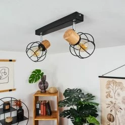 Hofstein Orkanger Deckenleuchte Chrom, Schwarz, Naturfarben, 2-flammig 21 Hofstein Orkanger Deckenleuchte Chrom, Schwarz, Naturfarben, 2-flammig -Bürolampen Verkäufe orkanger deckenleuchte h3441602 9