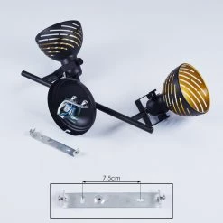 Hofstein Osina Deckenleuchte Schwarz, 2-flammig -Bürolampen Verkäufe osina deckenleuchte h3017579 4