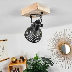 Hofstein Osina Deckenleuchte Schwarz, Braun, 1-flammig -Bürolampen Verkäufe osina deckenleuchte h3432846 9