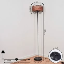 Hofstein Otta Stehleuchte Schwarz, 1-flammig -Bürolampen Verkäufe otta stehleuchte h3442739 3