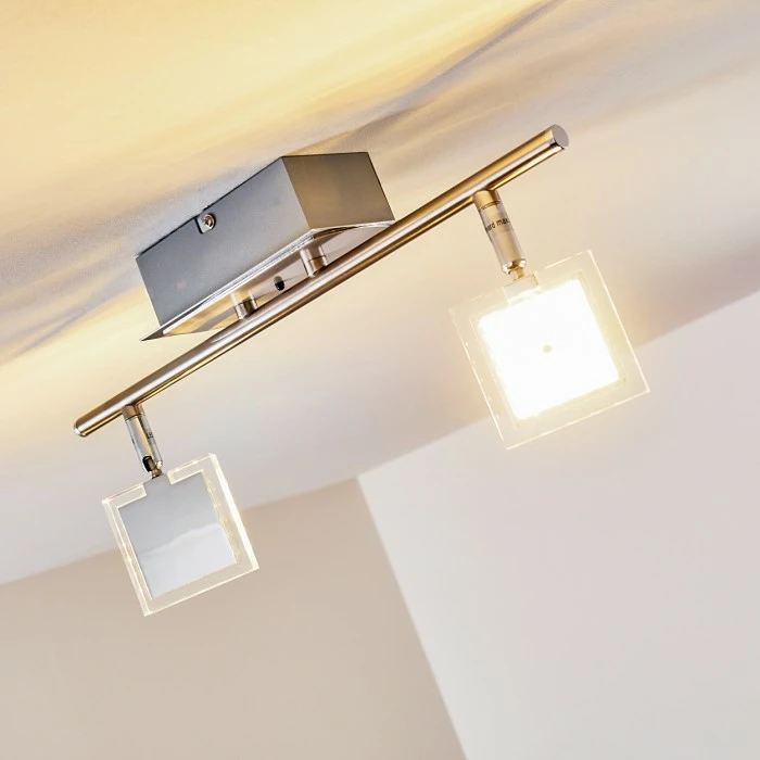 Hofstein Oxford Deckenleuchte LED Chrom, 2-flammig, Fernbedienung, Farbwechsler 11 Hofstein Oxford Deckenleuchte LED Chrom, 2-flammig, Fernbedienung, Farbwechsler – Bild 11