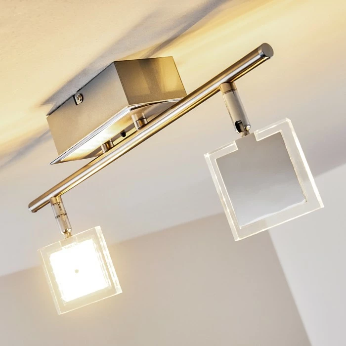 Hofstein Oxford Deckenleuchte LED Chrom, 2-flammig, Fernbedienung, Farbwechsler 13 Hofstein Oxford Deckenleuchte LED Chrom, 2-flammig, Fernbedienung, Farbwechsler – Bild 13