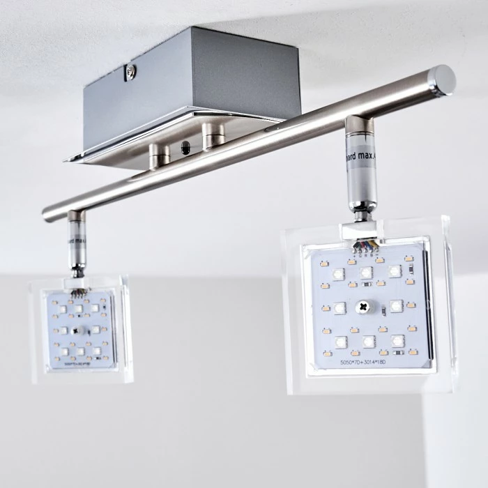 Hofstein Oxford Deckenleuchte LED Chrom, 2-flammig, Fernbedienung, Farbwechsler 14 Hofstein Oxford Deckenleuchte LED Chrom, 2-flammig, Fernbedienung, Farbwechsler – Bild 14