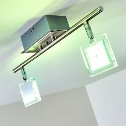 Hofstein Oxford Deckenleuchte LED Chrom, 2-flammig, Fernbedienung, Farbwechsler 38 Hofstein Oxford Deckenleuchte LED Chrom, 2-flammig, Fernbedienung, Farbwechsler -Bürolampen Verkäufe oxford deckenleuchte h3009765 14