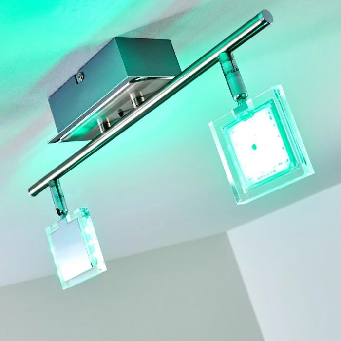 Hofstein Oxford Deckenleuchte LED Chrom, 2-flammig, Fernbedienung, Farbwechsler 17 Hofstein Oxford Deckenleuchte LED Chrom, 2-flammig, Fernbedienung, Farbwechsler – Bild 17