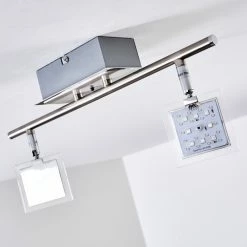 Hofstein Oxford Deckenleuchte LED Chrom, 2-flammig, Fernbedienung, Farbwechsler 41 Hofstein Oxford Deckenleuchte LED Chrom, 2-flammig, Fernbedienung, Farbwechsler -Bürolampen Verkäufe oxford deckenleuchte h3009765 17