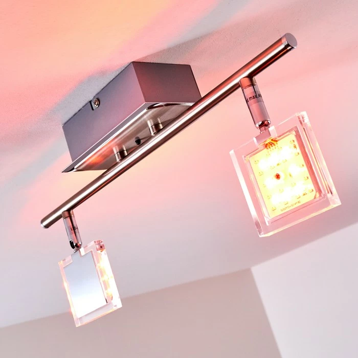 Hofstein Oxford Deckenleuchte LED Chrom, 2-flammig, Fernbedienung, Farbwechsler 20 Hofstein Oxford Deckenleuchte LED Chrom, 2-flammig, Fernbedienung, Farbwechsler – Bild 20