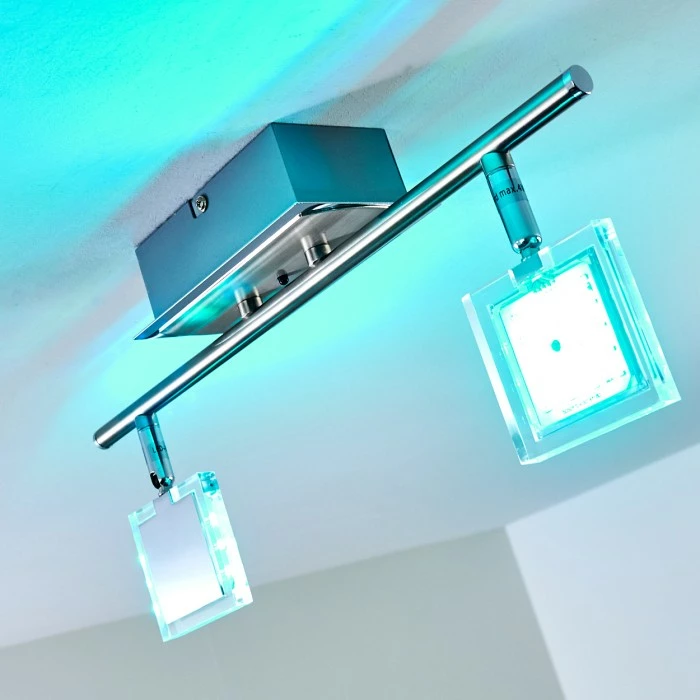 Hofstein Oxford Deckenleuchte LED Chrom, 2-flammig, Fernbedienung, Farbwechsler 21 Hofstein Oxford Deckenleuchte LED Chrom, 2-flammig, Fernbedienung, Farbwechsler – Bild 21