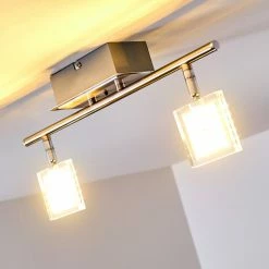 Hofstein Oxford Deckenleuchte LED Chrom, 2-flammig, Fernbedienung, Farbwechsler 45 Hofstein Oxford Deckenleuchte LED Chrom, 2-flammig, Fernbedienung, Farbwechsler -Bürolampen Verkäufe oxford deckenleuchte h3009765 21