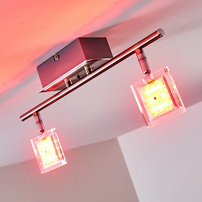 Hofstein Oxford Deckenleuchte LED Chrom, 2-flammig, Fernbedienung, Farbwechsler 23 Hofstein Oxford Deckenleuchte LED Chrom, 2-flammig, Fernbedienung, Farbwechsler – Bild 23