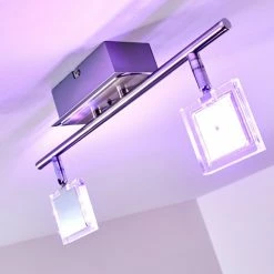 Hofstein Oxford Deckenleuchte LED Chrom, 2-flammig, Fernbedienung, Farbwechsler 30 Hofstein Oxford Deckenleuchte LED Chrom, 2-flammig, Fernbedienung, Farbwechsler -Bürolampen Verkäufe oxford deckenleuchte h3009765 6