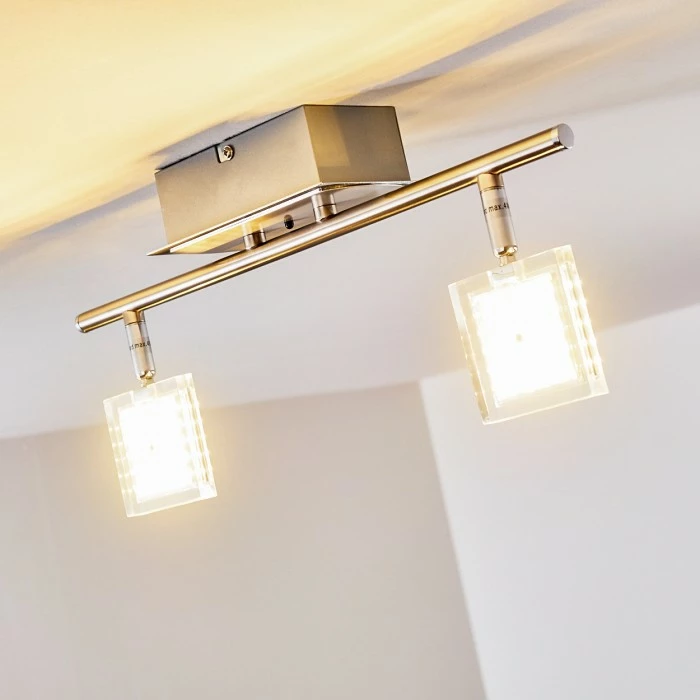 Hofstein Oxford Deckenleuchte LED Chrom, 2-flammig, Fernbedienung, Farbwechsler 10 Hofstein Oxford Deckenleuchte LED Chrom, 2-flammig, Fernbedienung, Farbwechsler – Bild 10