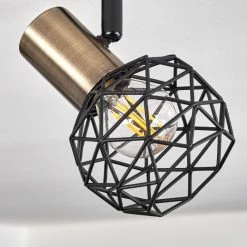 Hofstein Palmira Deckenleuchte Messing, Schwarz, 2-flammig -Bürolampen Verkäufe palmira deckenleuchte h3384282 2