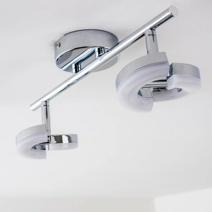 Hofstein Paris Deckenspot LED Chrom, 2-flammig 6 Hofstein Paris Deckenspot LED Chrom, 2-flammig – Bild 6