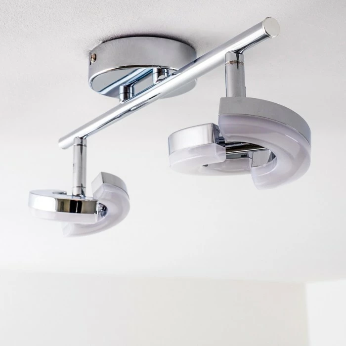 Hofstein Paris Deckenspot LED Chrom, 2-flammig 8 Hofstein Paris Deckenspot LED Chrom, 2-flammig – Bild 8