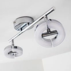 Hofstein Paris Deckenspot LED Chrom, 2-flammig 25 Hofstein Paris Deckenspot LED Chrom, 2-flammig -Bürolampen Verkäufe paris deckenspot h167701 8