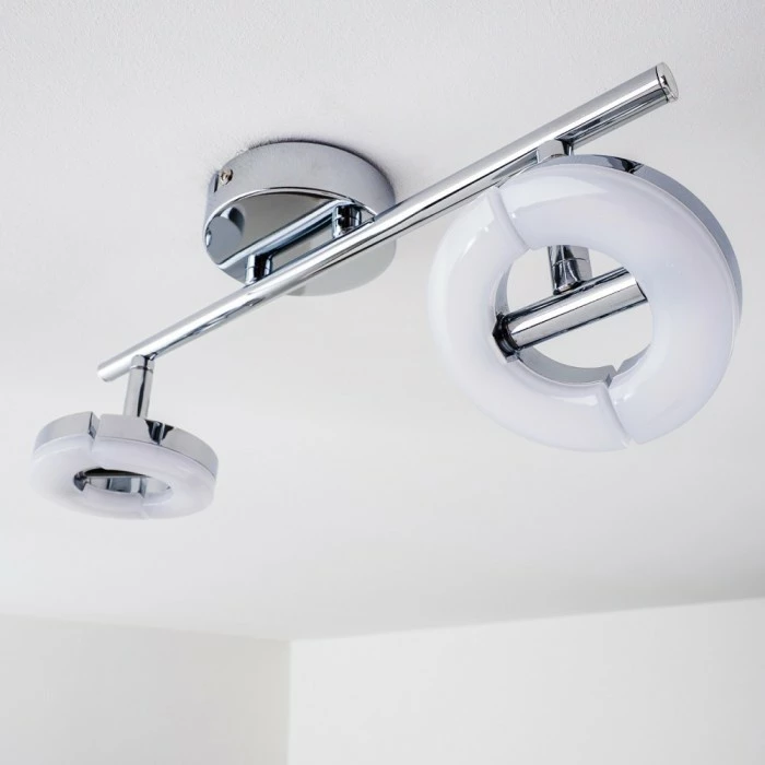 Hofstein Paris Deckenspot LED Chrom, 2-flammig 10 Hofstein Paris Deckenspot LED Chrom, 2-flammig – Bild 10