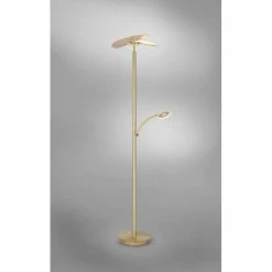 Paul Neuhaus Leuchten Paul Neuhaus ARTUR Stehleuchte LED Messing, 1-flammig -Bürolampen Verkäufe paul neuhaus artur stehleuchte 673 60 4