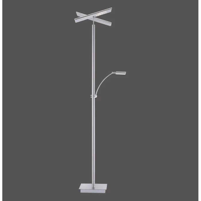 Paul Neuhaus Leuchten Paul Neuhaus ARTUR Stehleuchte LED Edelstahl, 2-flammig 2 Paul Neuhaus Leuchten Paul Neuhaus ARTUR Stehleuchte LED Edelstahl, 2-flammig – Bild 2