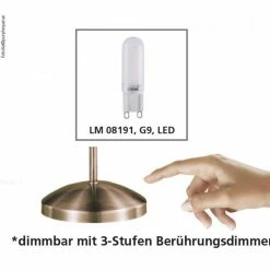 Paul Neuhaus Leuchten Paul Neuhaus PINO Tischleuchte LED Messing, 1-flammig -Bürolampen Verkäufe paul neuhaus pino tischleuchte 4001 60 2