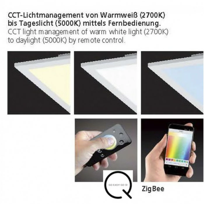 Paul Neuhaus Q-Serie Paul Neuhaus Q-Flag Deckenpanel LED Weiß, 1-flammig, Fernbedienung 9 Paul Neuhaus Q-Serie Paul Neuhaus Q-Flag Deckenpanel LED Weiß, 1-flammig, Fernbedienung – Bild 9