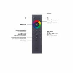 Paul Neuhaus Q-Serie Paul Neuhaus Q-MIA Deckenleuchte LED Anthrazit, 1-flammig, Fernbedienung -Bürolampen Verkäufe paul neuhaus q mia deckenleuchte 9186 13 5