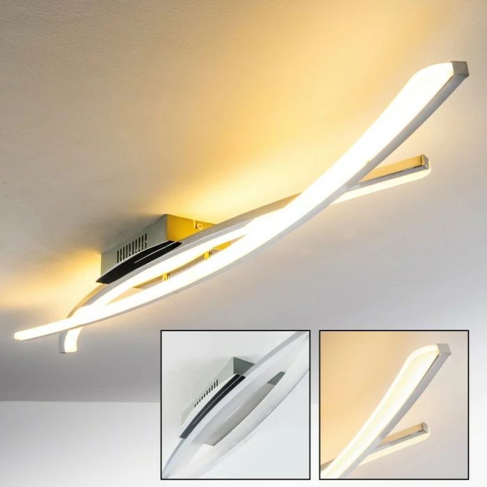 Hofstein Perano Deckenleuchte LED Chrom, 1-flammig 1 Hofstein Perano Deckenleuchte LED Chrom, 1-flammig