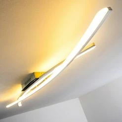 Hofstein Perano Deckenleuchte LED Chrom, 1-flammig 41 Hofstein Perano Deckenleuchte LED Chrom, 1-flammig -Bürolampen Verkäufe perano deckenleuchte h167428 18