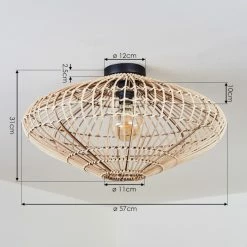 Hofstein Peretola Deckenleuchte Schwarz, 1-flammig -Bürolampen Verkäufe peretola deckenleuchte h3423233 3
