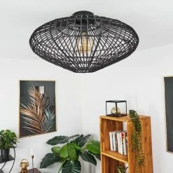 Hofstein Peretola Deckenleuchte Schwarz, 1-flammig -Bürolampen Verkäufe peretola deckenleuchte h3433416 9