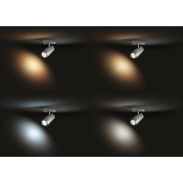 Philips Leuchten Philips Hue Ambiance White Buratto Deckenspot Basis-Set Silber, 1-flammig, Fernbedienung 2 Philips Leuchten Philips Hue Ambiance White Buratto Deckenspot Basis-Set Silber, 1-flammig, Fernbedienung – Bild 2