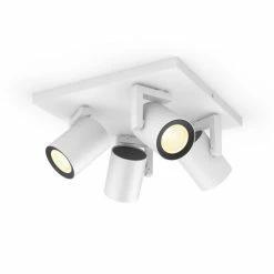 Philips Leuchten Philips Hue Ambiance White & Color Argenta Wand-/Deckenspot Erweiterung Weiß, 4-flammig, Farbwechsler -Bürolampen Verkäufe philips hue ambiance white color argenta wand deckenspot erweiterung 8718696171608 2