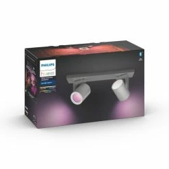 Philips Leuchten Philips Hue Ambiance White & Color Argenta Wand-/Deckenspot Erweiterung Silber, 2-flammig, Farbwechsler 7 Philips Leuchten Philips Hue Ambiance White & Color Argenta Wand-/Deckenspot Erweiterung Silber, 2-flammig, Farbwechsler -Bürolampen Verkäufe philips hue ambiance white color argenta wand deckenspot erweiterung 8718696171622 2