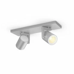 Philips Leuchten Philips Hue Ambiance White & Color Argenta Wand-/Deckenspot Erweiterung Silber, 2-flammig, Farbwechsler 8 Philips Leuchten Philips Hue Ambiance White & Color Argenta Wand-/Deckenspot Erweiterung Silber, 2-flammig, Farbwechsler -Bürolampen Verkäufe philips hue ambiance white color argenta wand deckenspot erweiterung 8718696171622 3